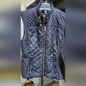 Navy Quilted Women's Vest
